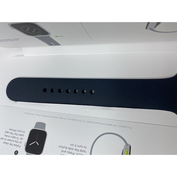 Apple Sport Band for Watch Series 7 - Midnight, Size M/L  (45mm) - Picture 12 of 16